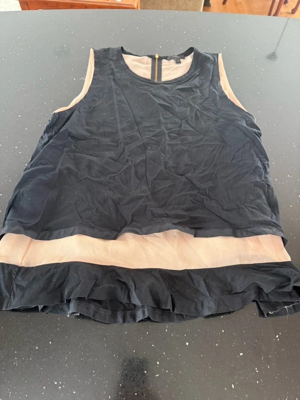 J. Crew sleeveless layered